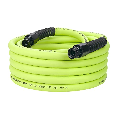 Flexzilla Pro Water Hose with Reusable Fittings, 5/8 in. x 50 ft., Heavy Duty, Lightweight, Drinking Water Safe